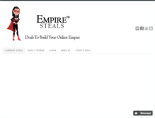 Tablet Screenshot of empiresteals.com